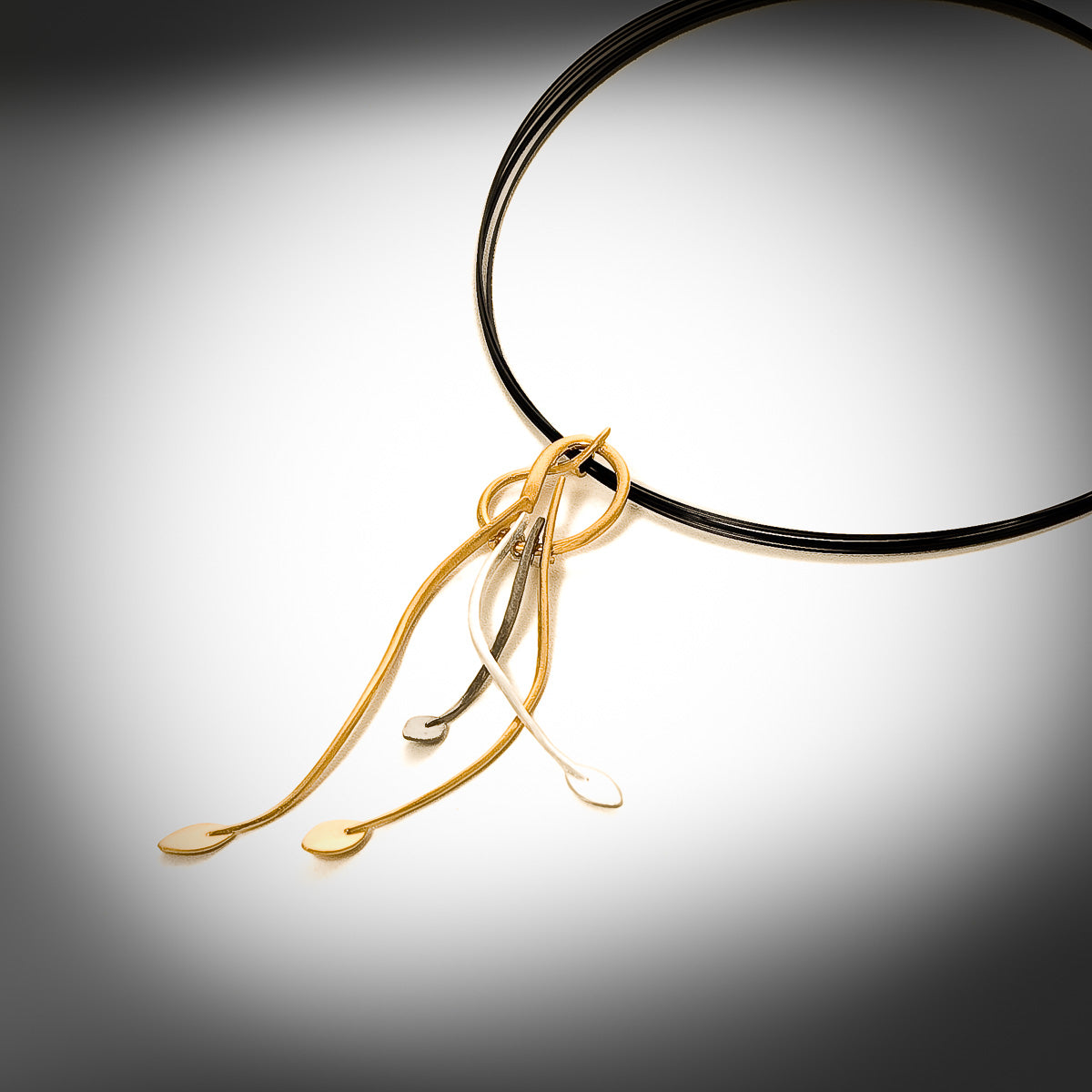Collaret Medusa de plata i or, col·lecció Medusa · Nerea Aixàs