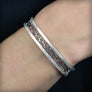 Silver metal bracelet xarxa