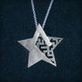Necklace with large silver star