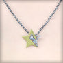 Golden star necklace