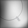 Textura silver necklace