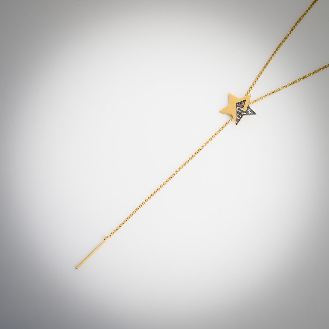 Necklace in gold-plated silver star with chain, Estrella collection · Nerea Aixàs