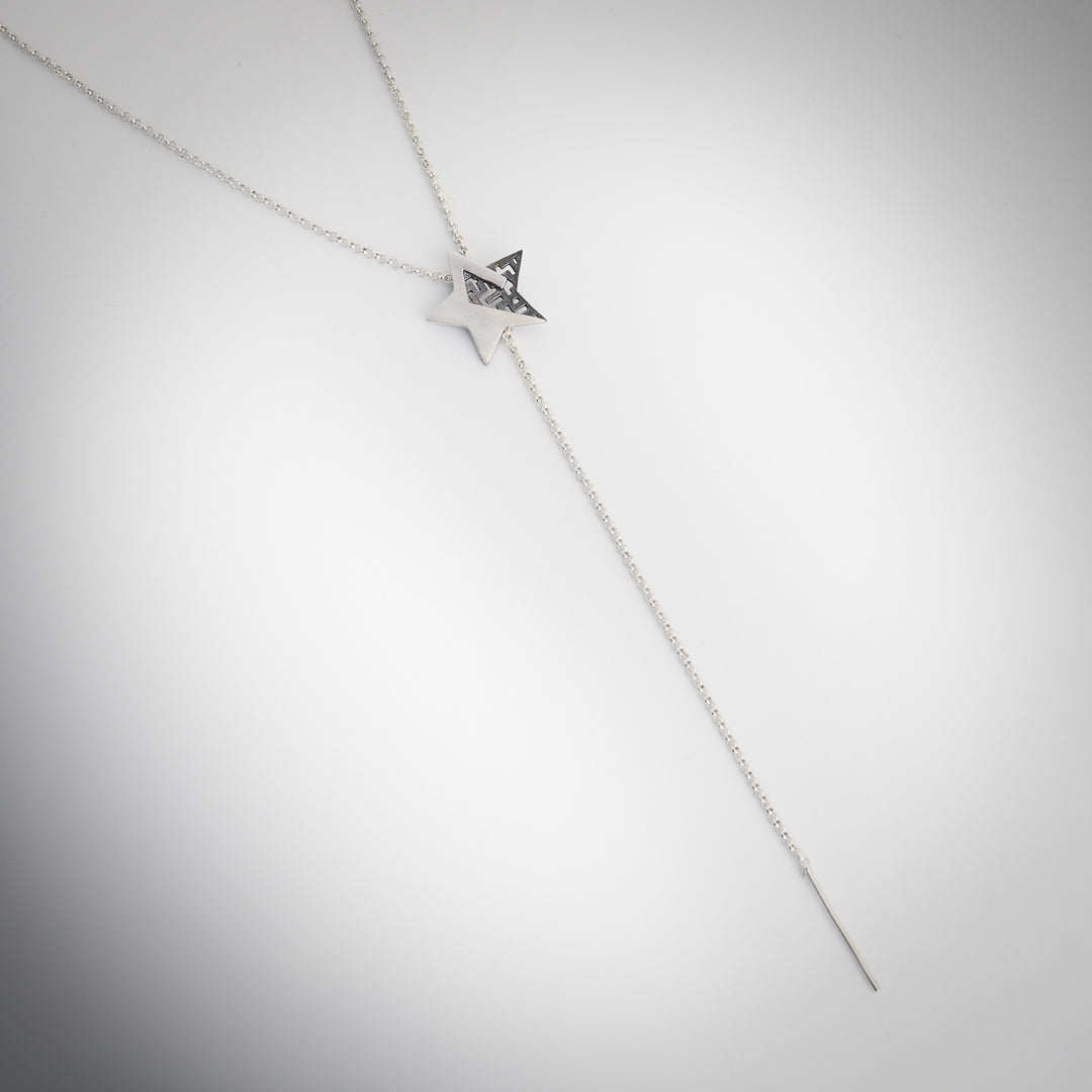 Necklace in silver star with chain, Estrella collection · Nerea Aixàs