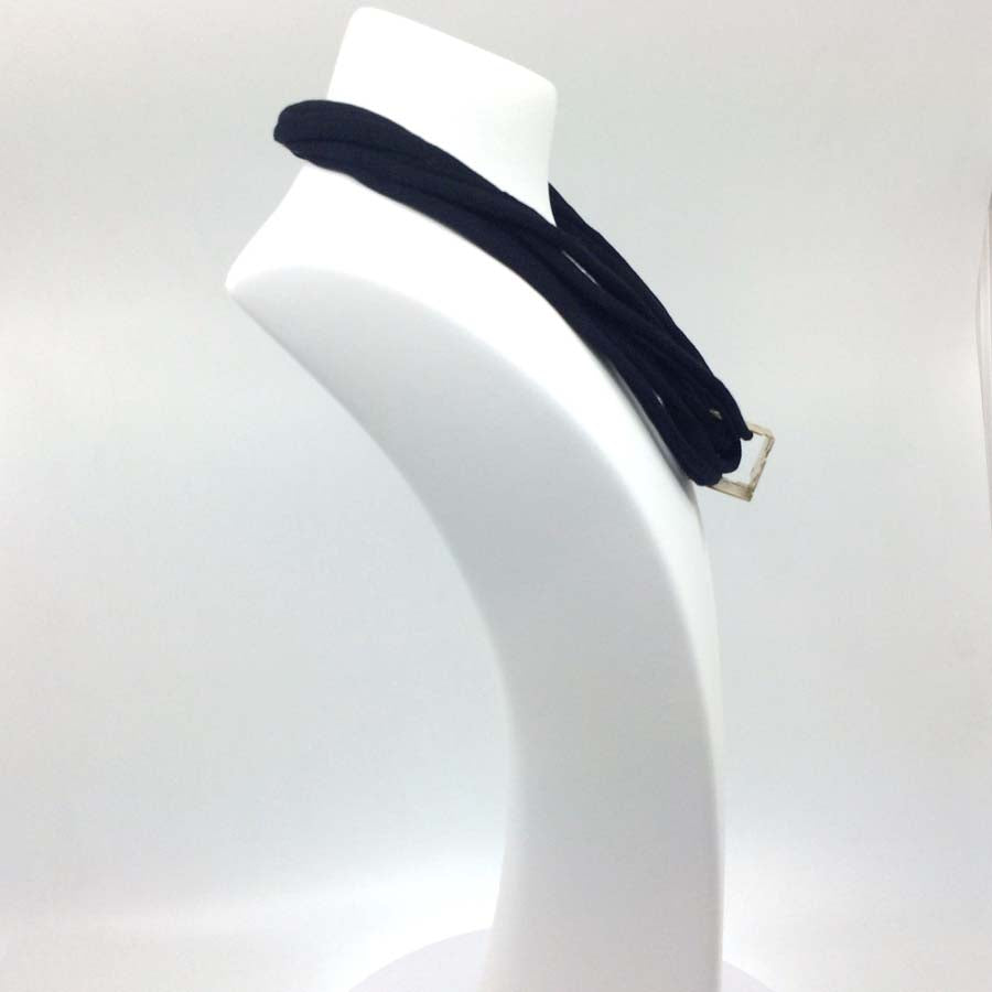 Collar cubo grande de plata y oro, colección Cub · Nerea Aixàs