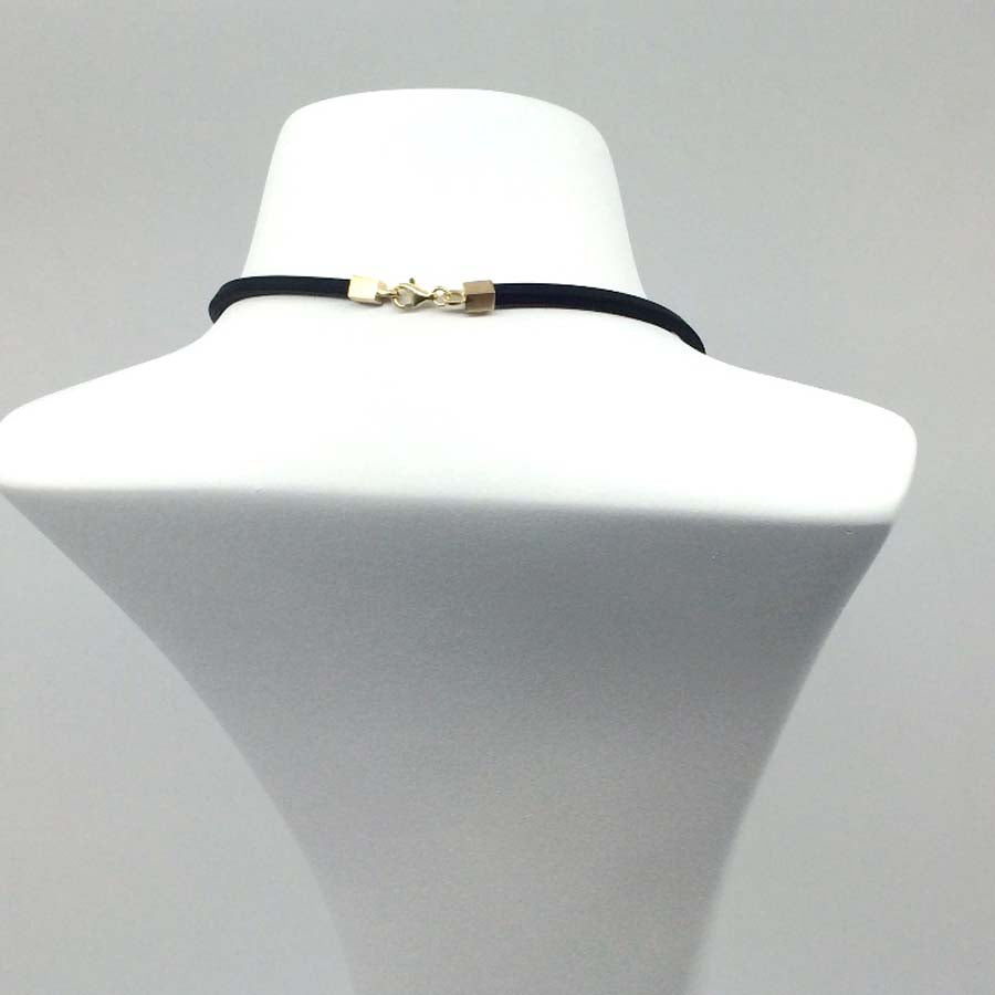 Necklace in gold-plated silver large pendant, Xarxa collection · Nerea Aixàs