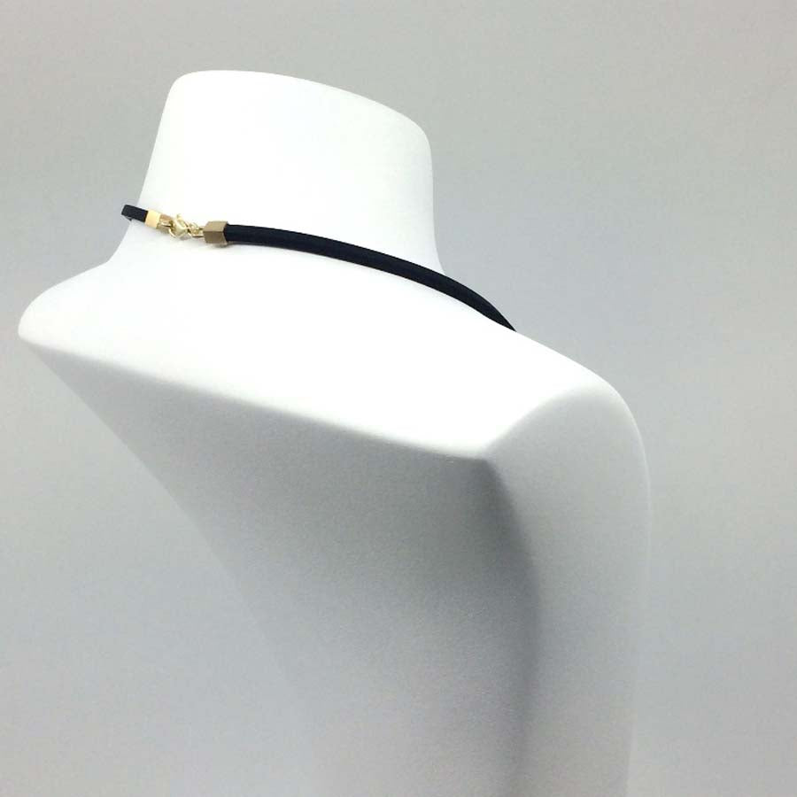 Necklace in gold-plated silver large pendant, Xarxa collection · Nerea Aixàs