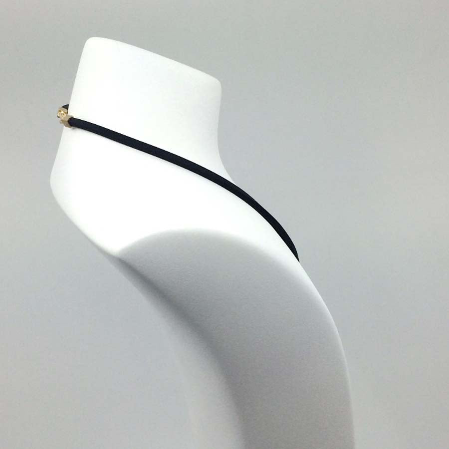Necklace in gold-plated silver large pendant, Xarxa collection · Nerea Aixàs