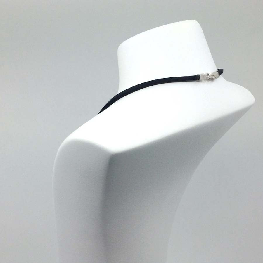 Necklace in silver large pendant, Xarxa collection · Nerea Aixàs