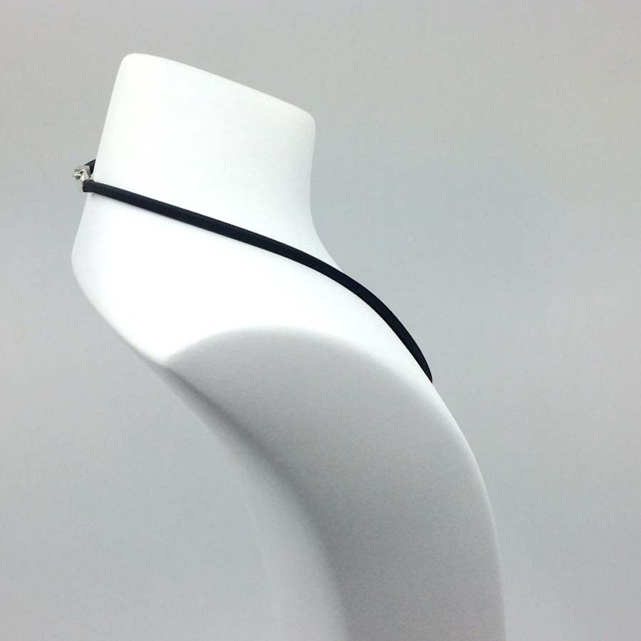 Necklace in silver large pendant, Xarxa collection · Nerea Aixàs
