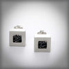Stud earrings in silver, Xarxa collection · Nerea Aixàs