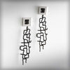 Pendientes largos de plata, colección Xarxa · Nerea Aixàs