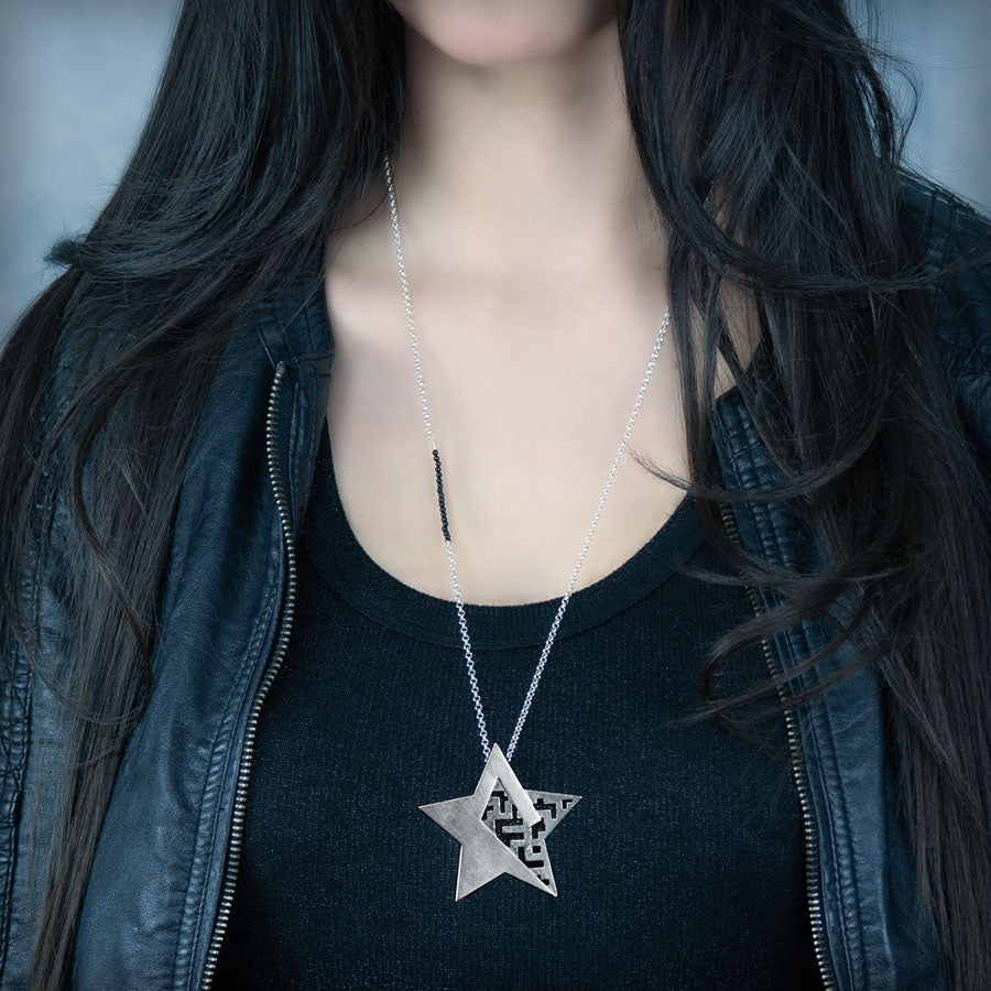 Collar estrella grande de plata, colección Estrella · Nerea Aixàs