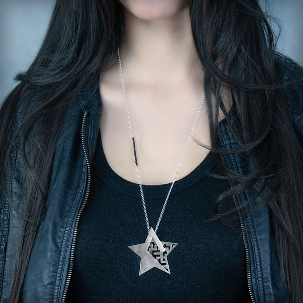 Collar estrella grande de plata, colección Estrella · Nerea Aixàs