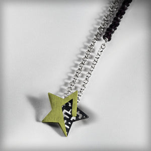 Golden star necklace