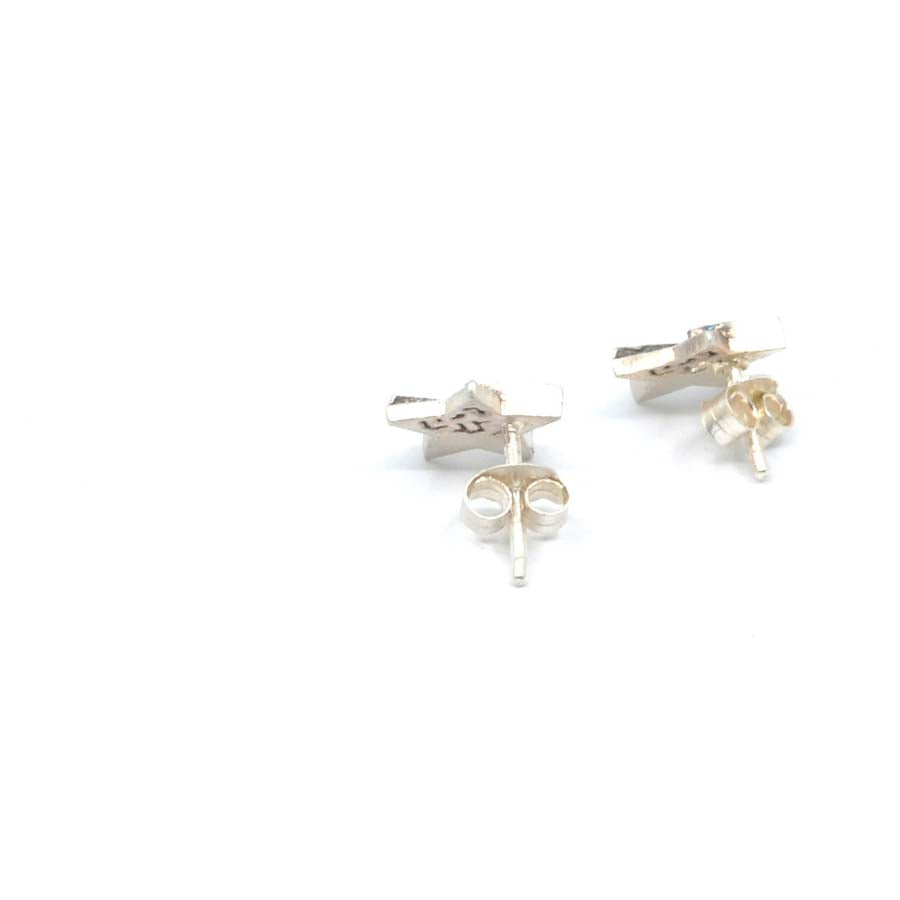 Pendientes botón estrella de plata, colección Estrella · Nerea Aixàs
