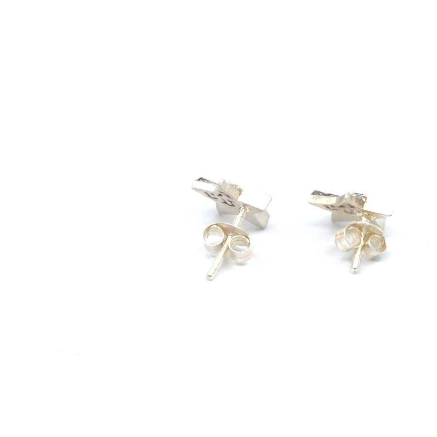Pendientes botón estrella de plata, colección Estrella · Nerea Aixàs