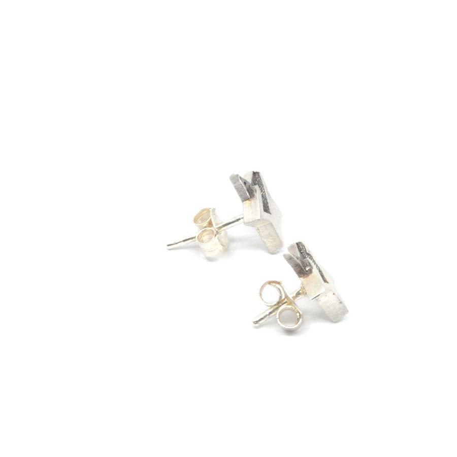 Pendientes botón estrella de plata, colección Estrella · Nerea Aixàs