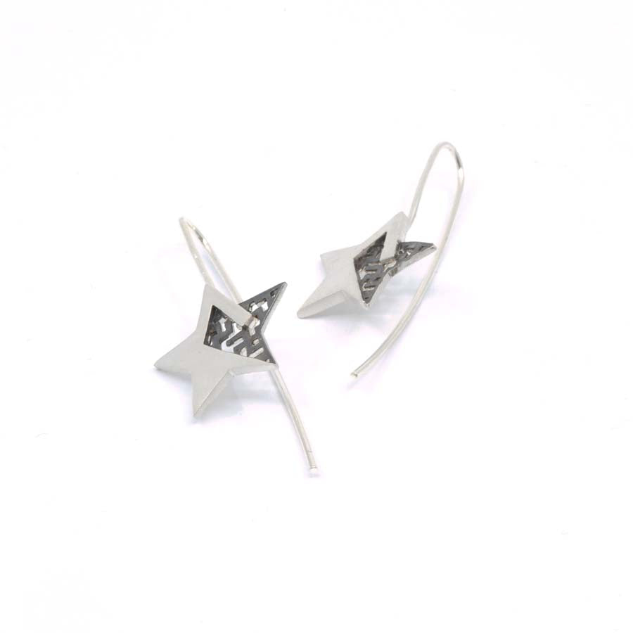 Pendientes estrella de plata, colección Estrella · Nerea Aixàs