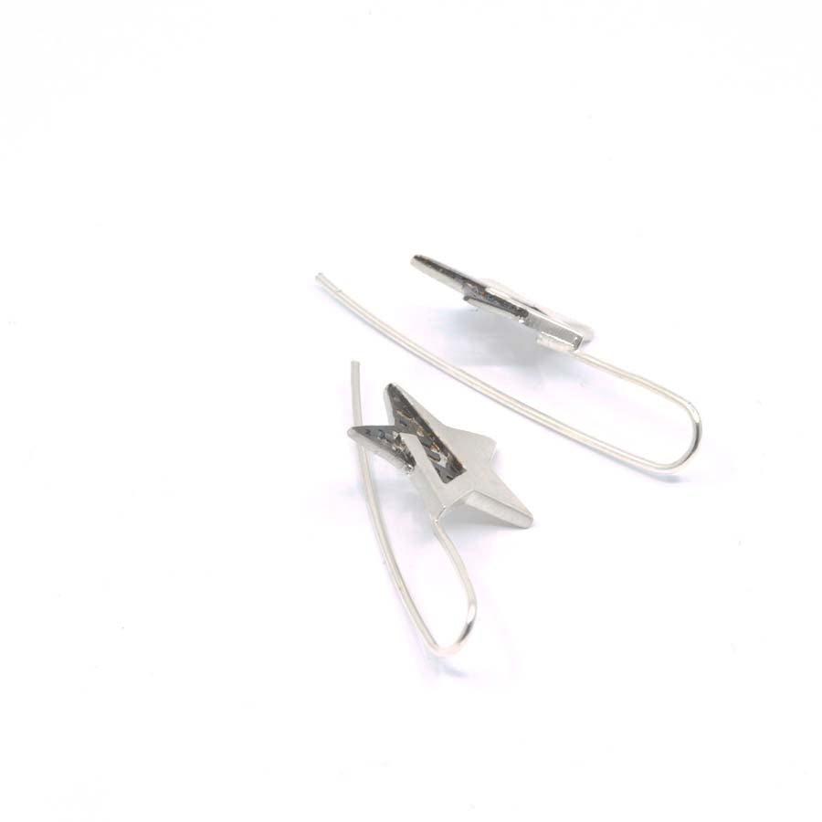 Pendientes estrella de plata, colección Estrella · Nerea Aixàs