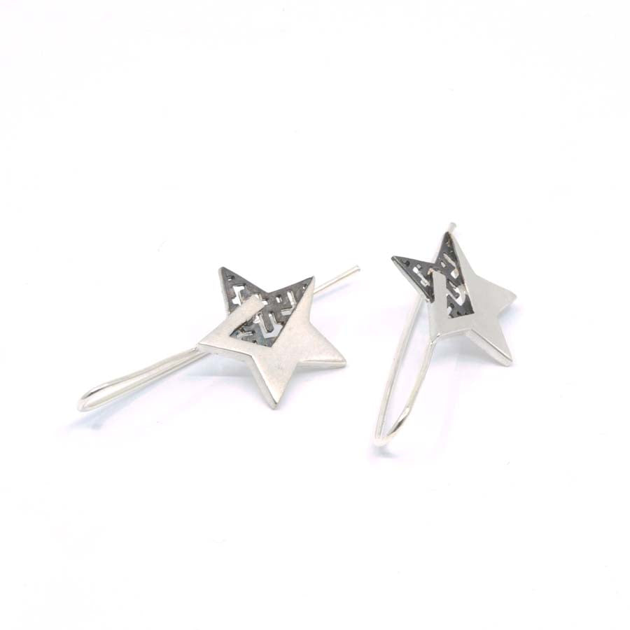 Pendientes estrella de plata, colección Estrella · Nerea Aixàs
