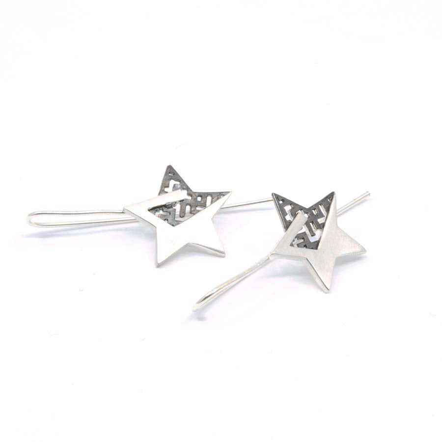Pendientes estrella de plata, colección Estrella · Nerea Aixàs