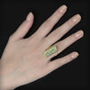 Anillo abierto de plata dorada, colección Textura · Nerea Aixàs