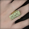 Anillo abierto de plata dorada, colección Textura · Nerea Aixàs