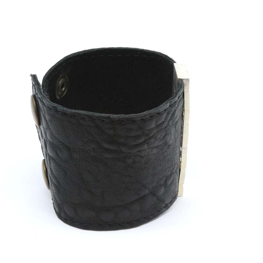 Pulsera de cuero y plata, colección Textura · Nerea Aixàs