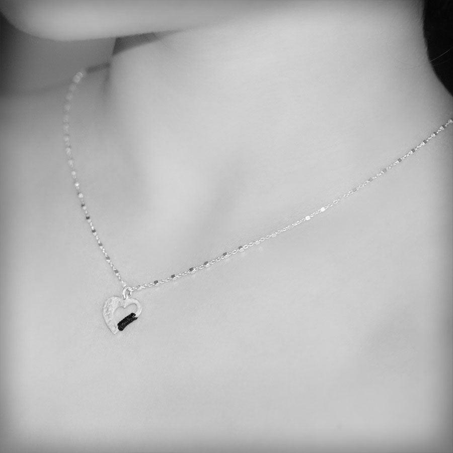 Necklace with silver heart